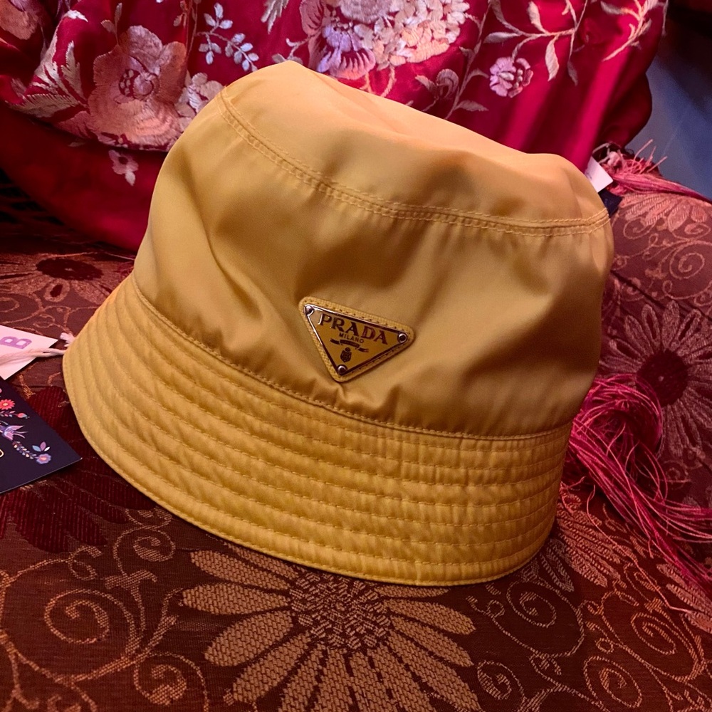 Prada Yellow Bucket Hat